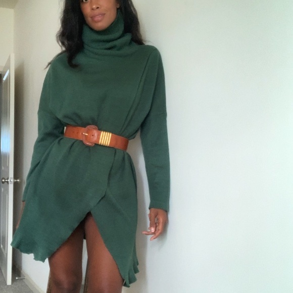 Vintage Dresses & Skirts - Green sweater dress
